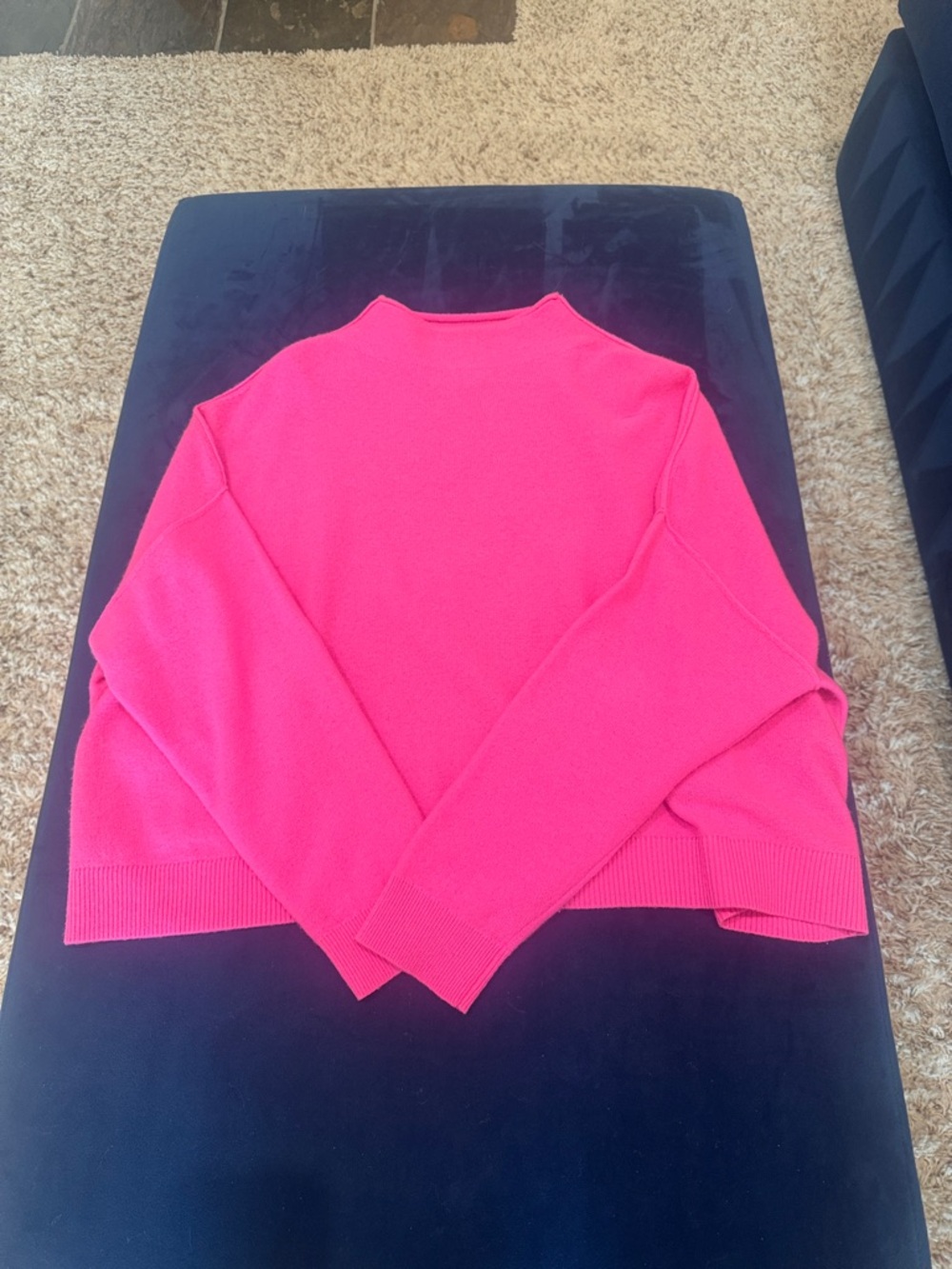 Pilcro Hot Pink Alani Cashmere Sweater